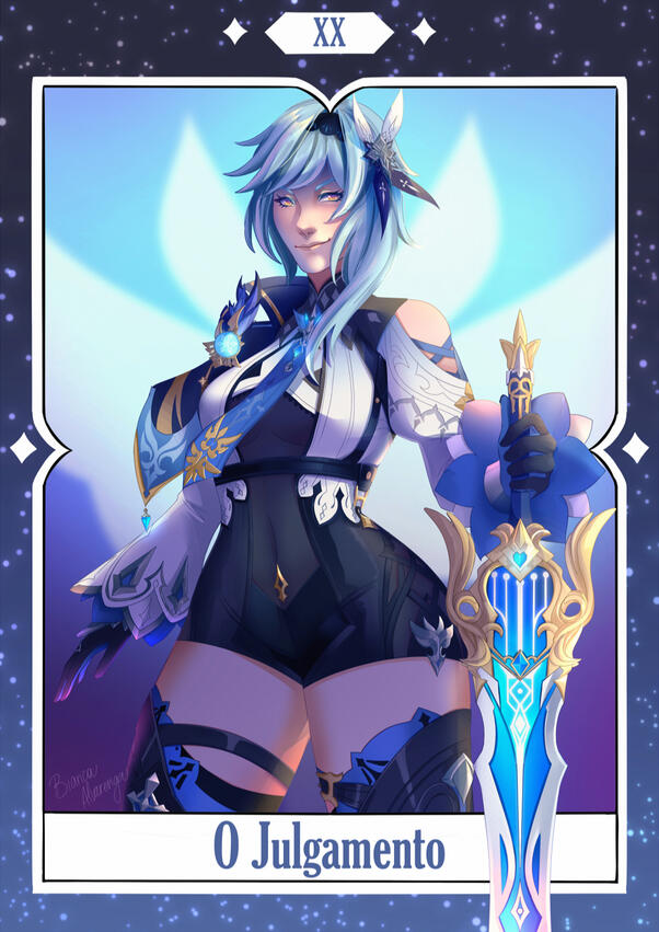 Eula, o Julgamento: @cosmicwolf_arts